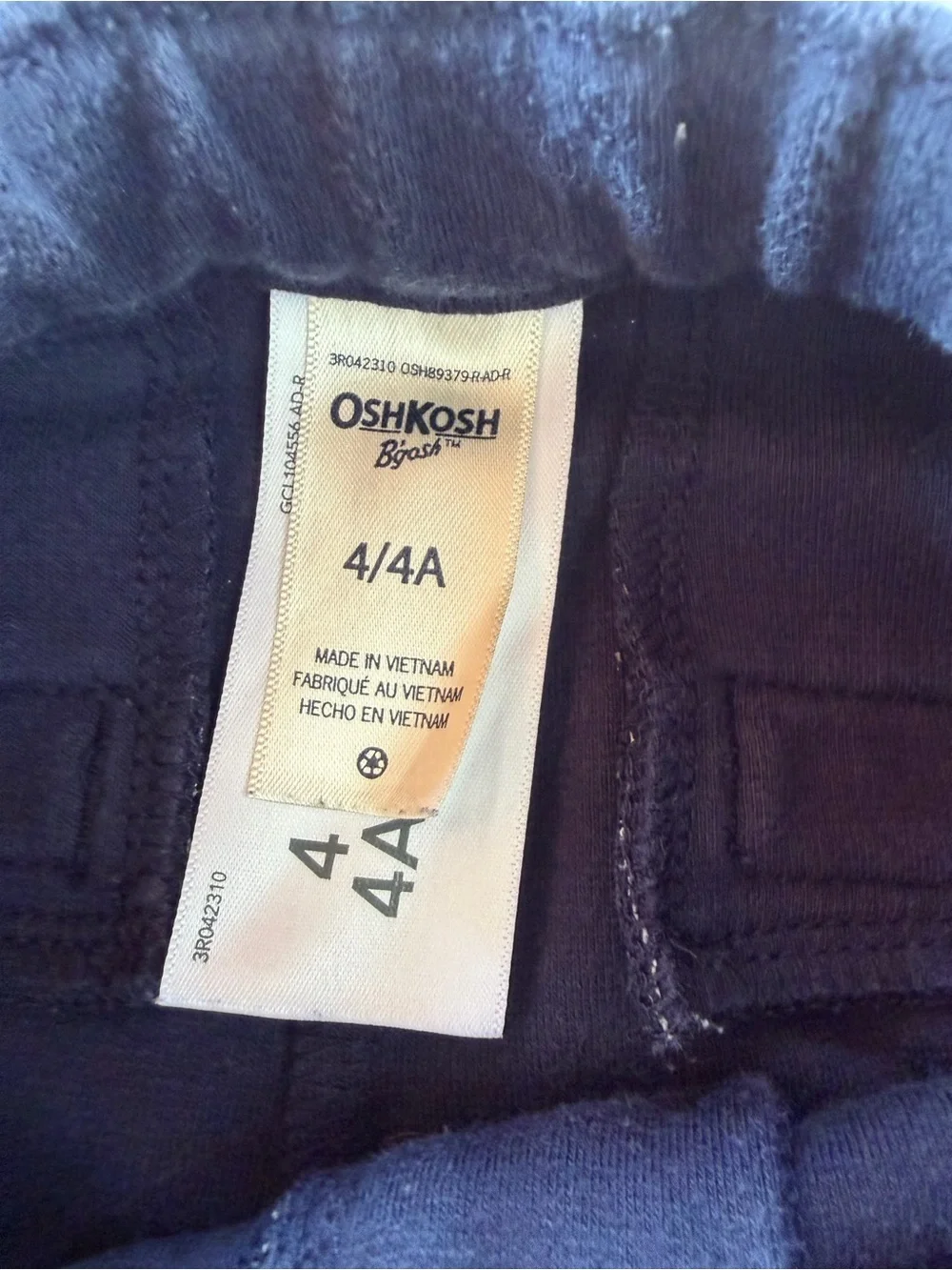 OshKosh B'gosh Girl Navy Pull-On Joggers Size 4